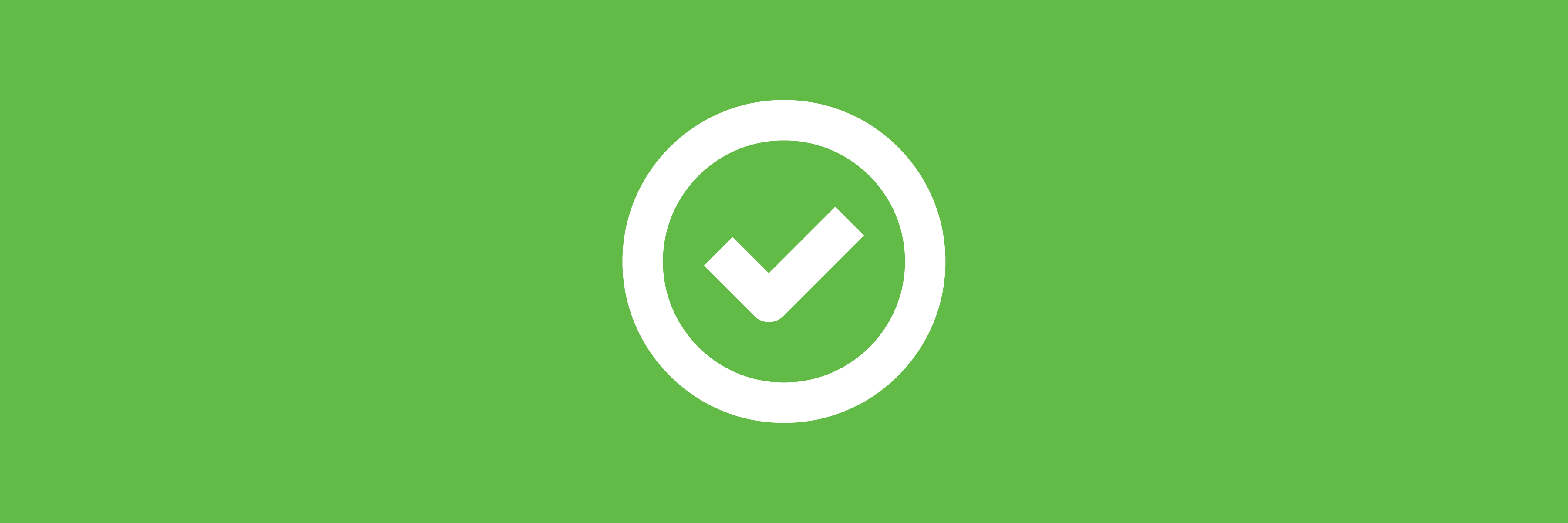 check mark icon on green background