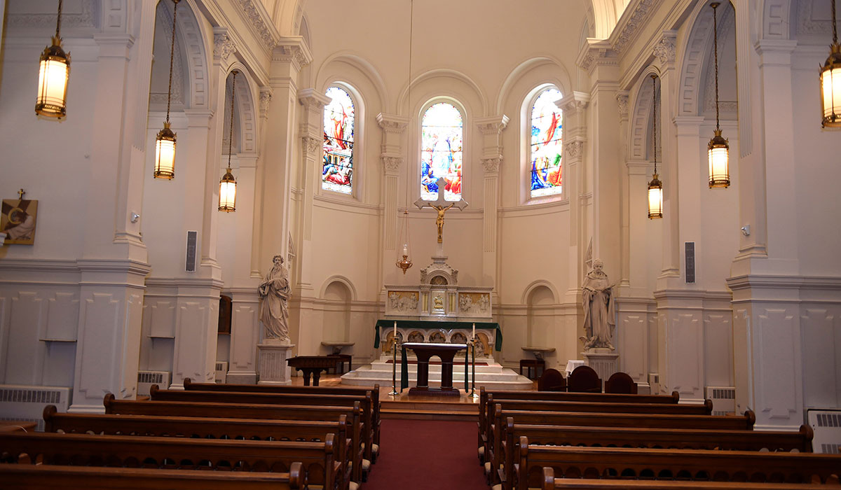 Caldwell chapel interior