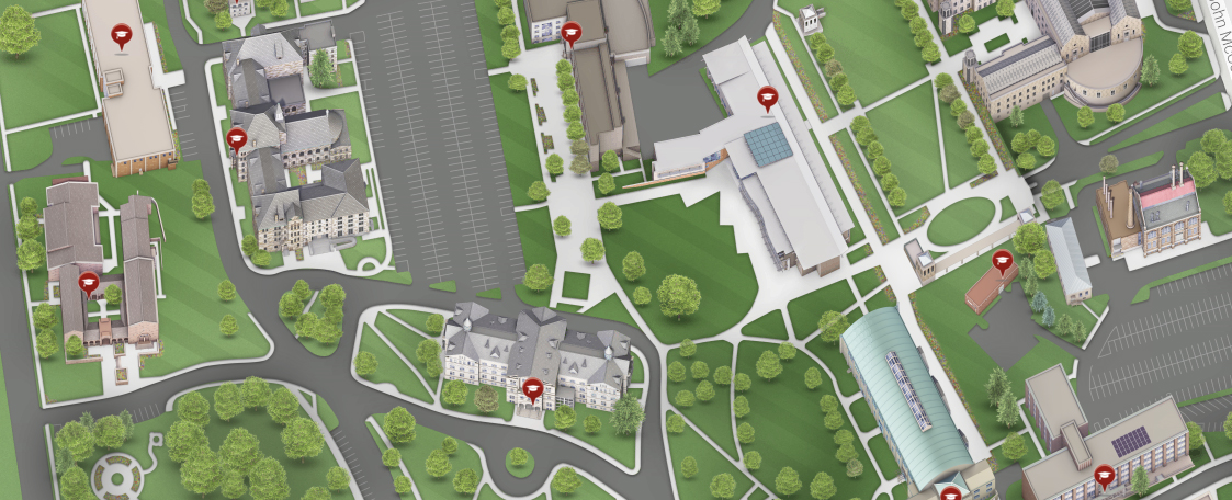 Virtual campus tour map