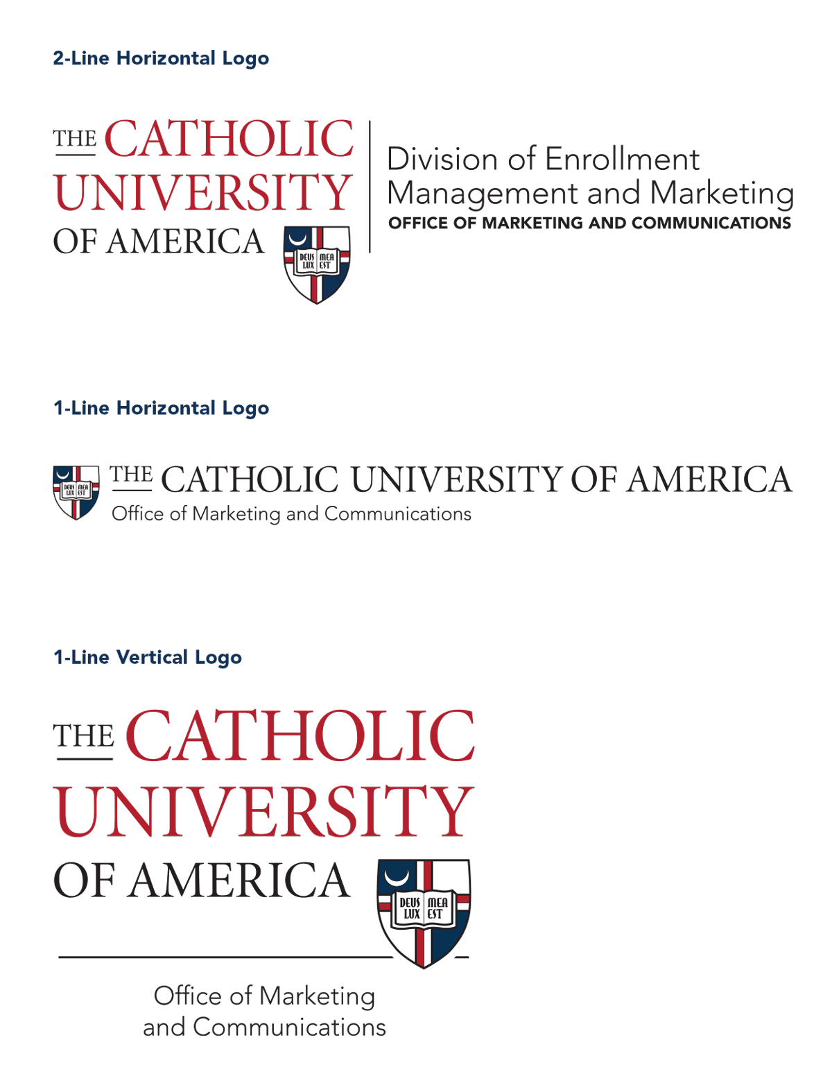 University Identity - secondary logos