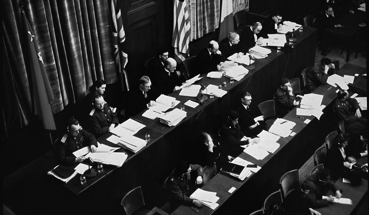 people at one of the original Nuremberg Trials